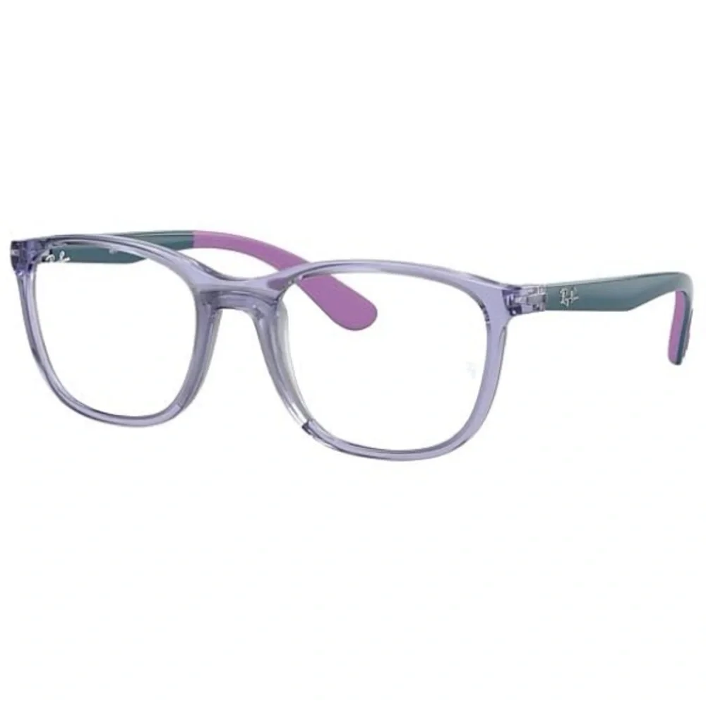 New RayBan RB1612 Kids Eyeglass Frame Polished Transparent Violet